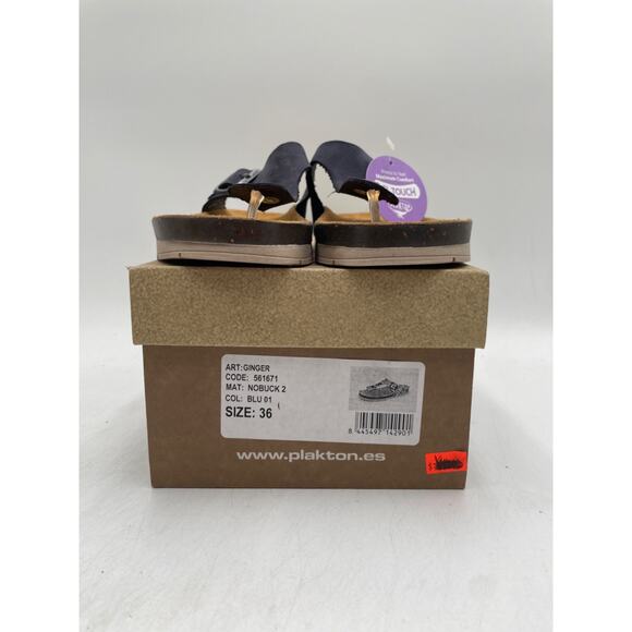 Plakton GINGER 561671 Women's NEW Sandals Navy Blue EU Size 36 NIB - Picture 11 of 11